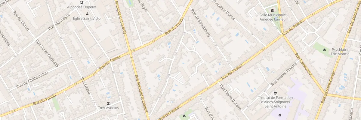 Plan du 30 Rue de Landiras à Bordeaux