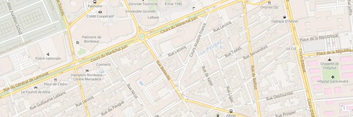 Plan du 7 Rue du Marais à Bordeaux