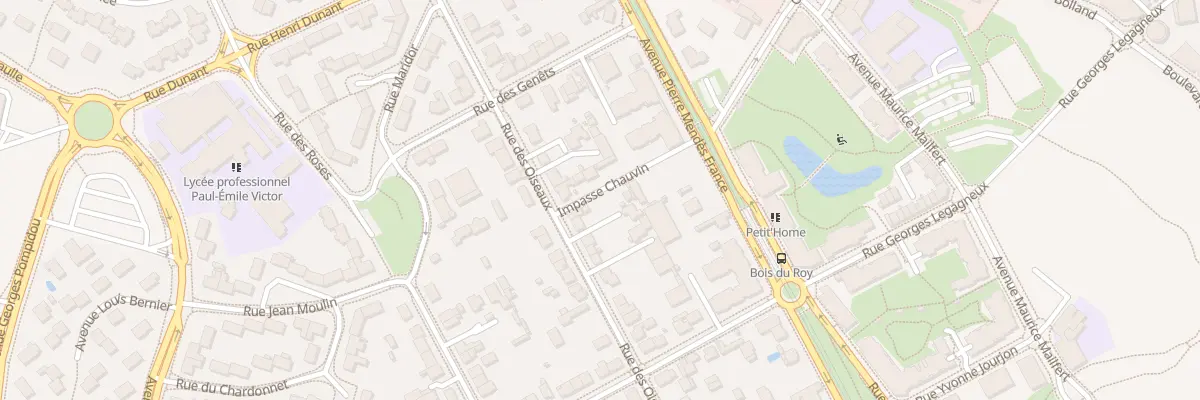 Plan du 100 Rue des Oiseaux à Avrillé