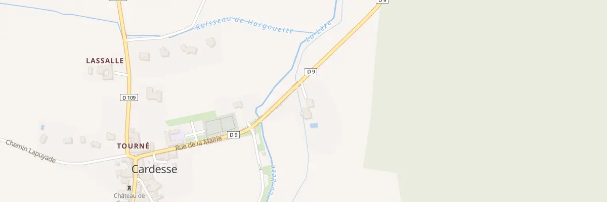 Plan du 92 Rte de Monein à Cardesse