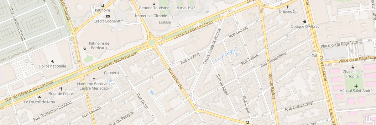 Plan du 60 Rue Lecocq à Bordeaux