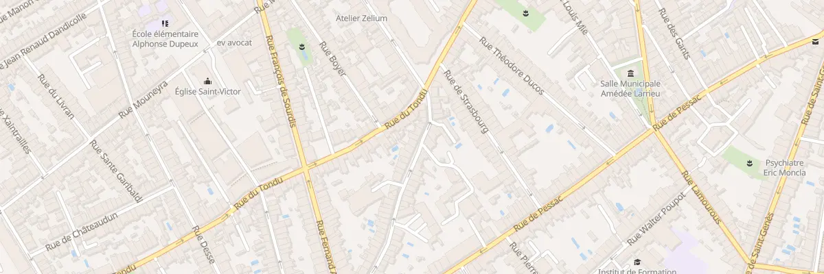 Plan du 9 Rue de Landiras à Bordeaux