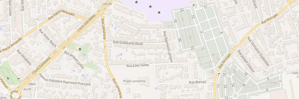 Plan du 37 Rue Guillaume Boue à Talence