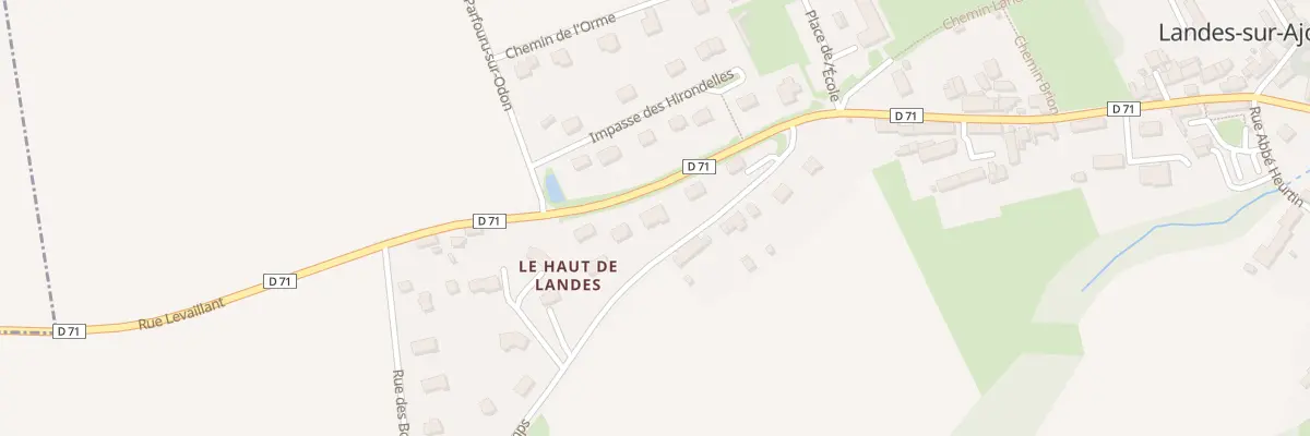 Plan du 5227 Haut de Landes à Landes-sur-Ajon