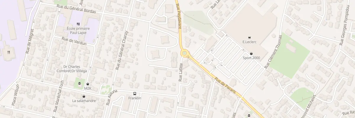 Plan du 3 Rue Lafitte à Talence