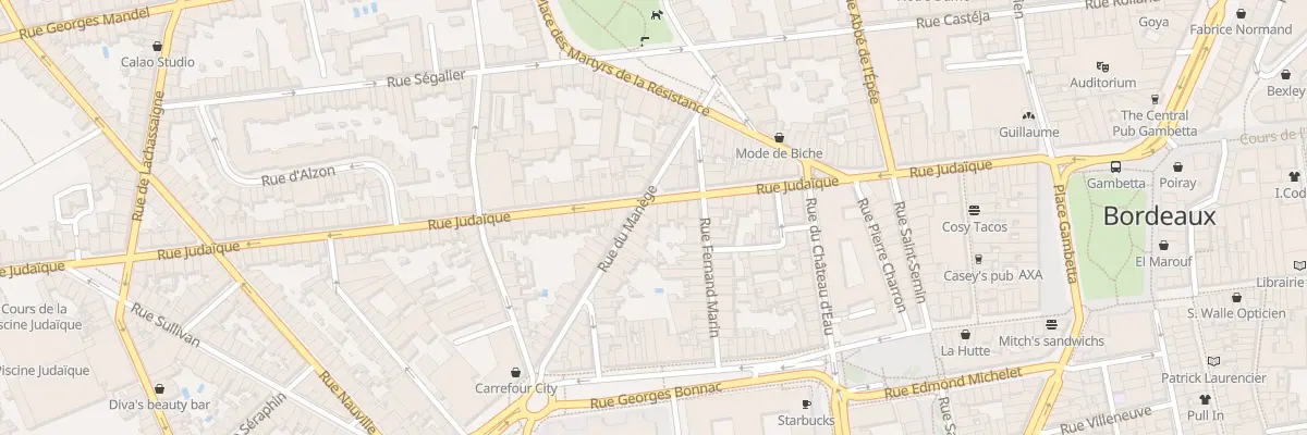 Plan du 12 Rue du Manege à Bordeaux