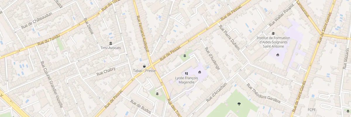 Plan du 176 Rue de Pessac à Bordeaux