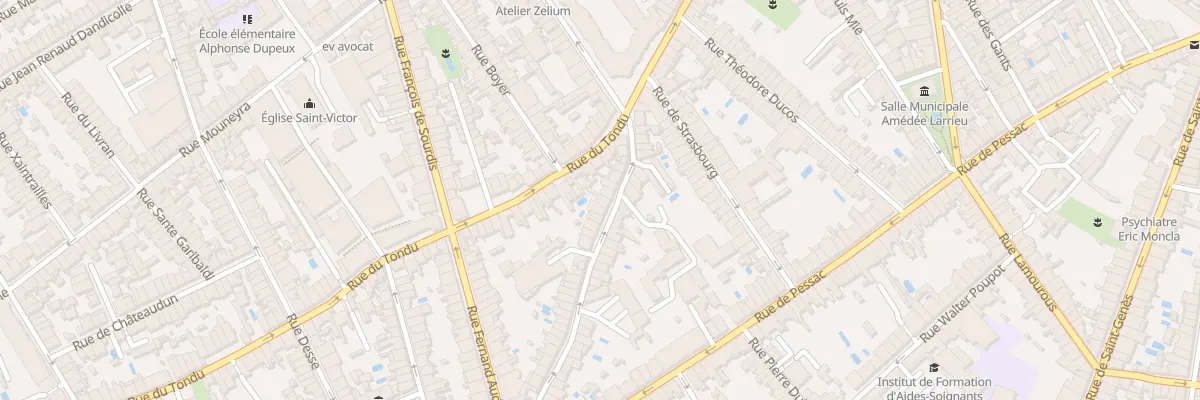 Plan du 13 Rue de Landiras à Bordeaux