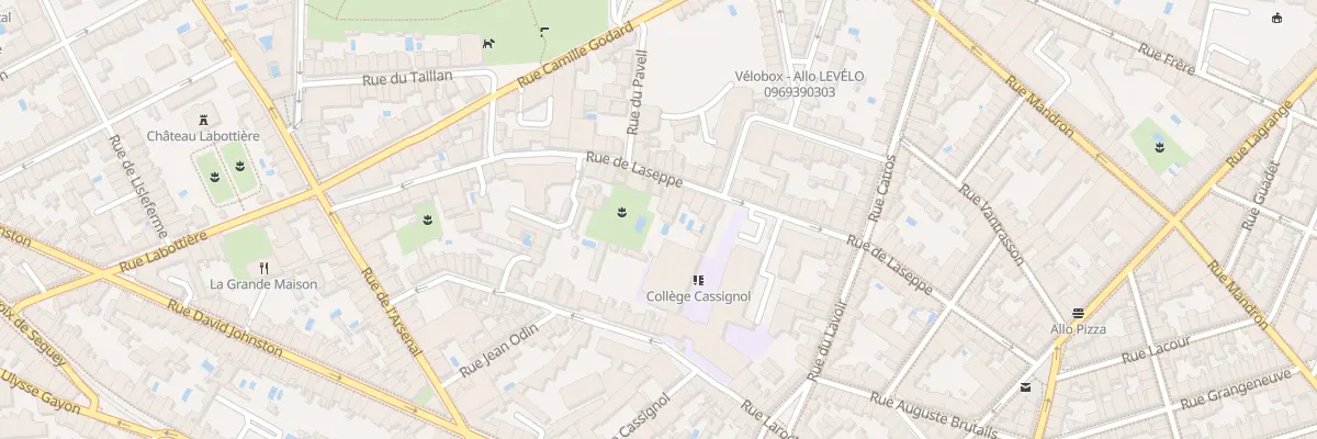 Plan du 72 Rue de Laseppe à Bordeaux