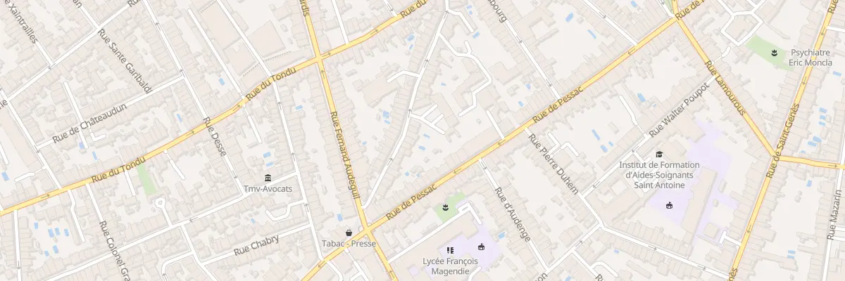 Plan du 48 Rue de Landiras à Bordeaux