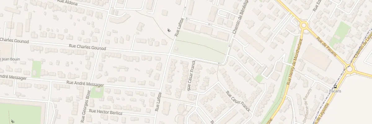 Plan du 1 Rue César Franck à Talence