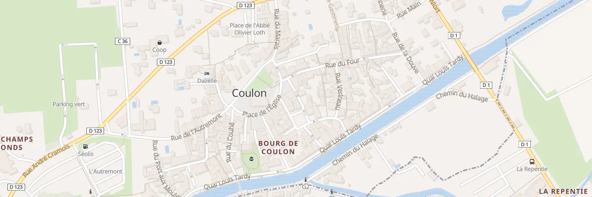 Plan du 2 Petite Rue de la Péchoire à Coulon
