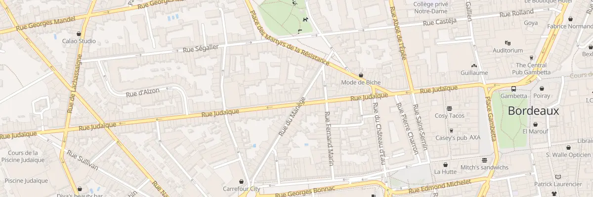 Plan du 75 Rue Judaïque à Bordeaux