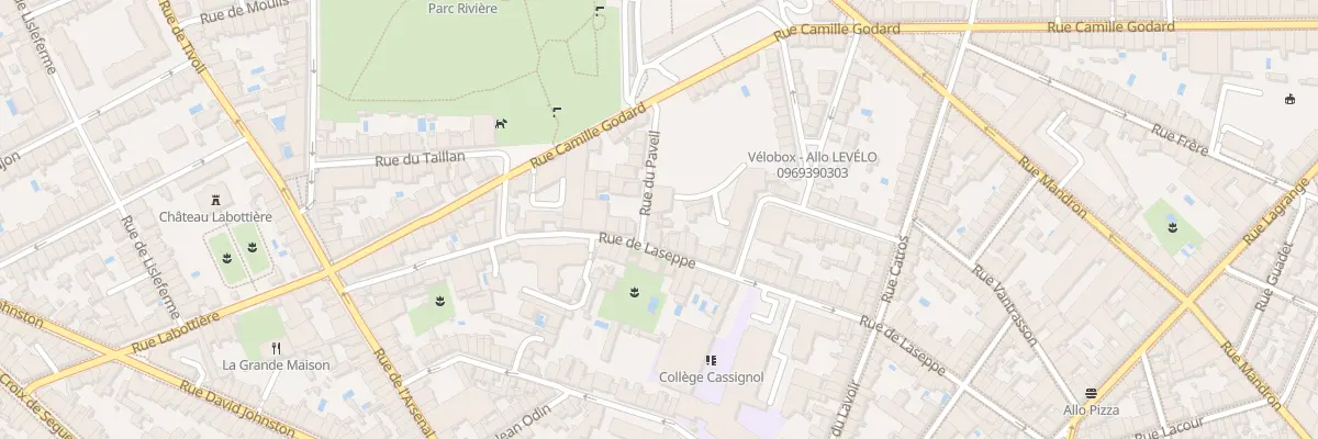 Plan du 3 Rue du Paveil à Bordeaux