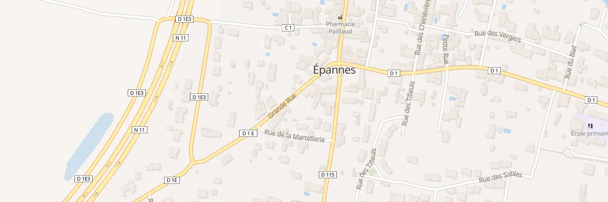 Plan du 623 Grande Rue à Épannes