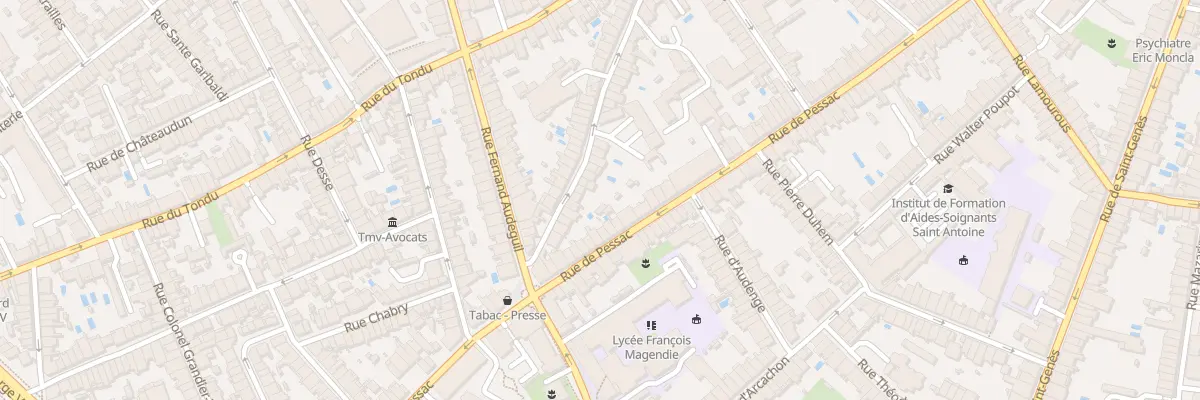 Plan du 56 Rue de Landiras à Bordeaux