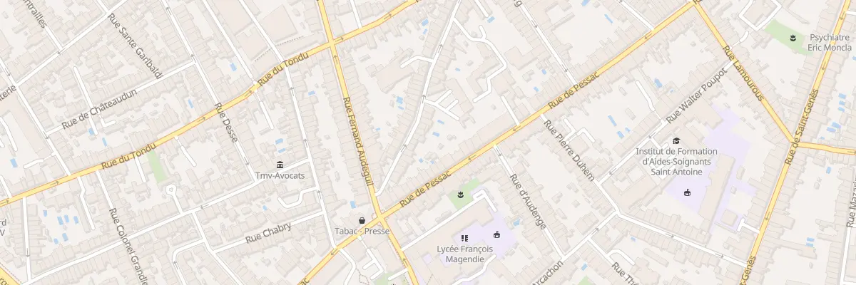 Plan du 54 Rue de Landiras à Bordeaux