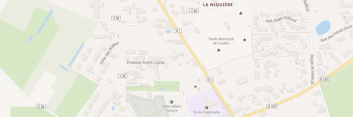 Plan du 39 Rte de Benêt à Coulon