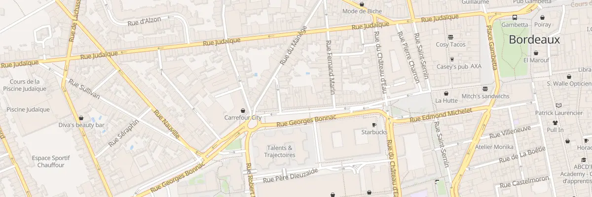Plan du 87 Rue Georges Bonnac à Bordeaux