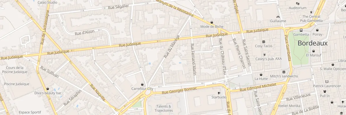 Plan du 24 Rue du Manège à Bordeaux
