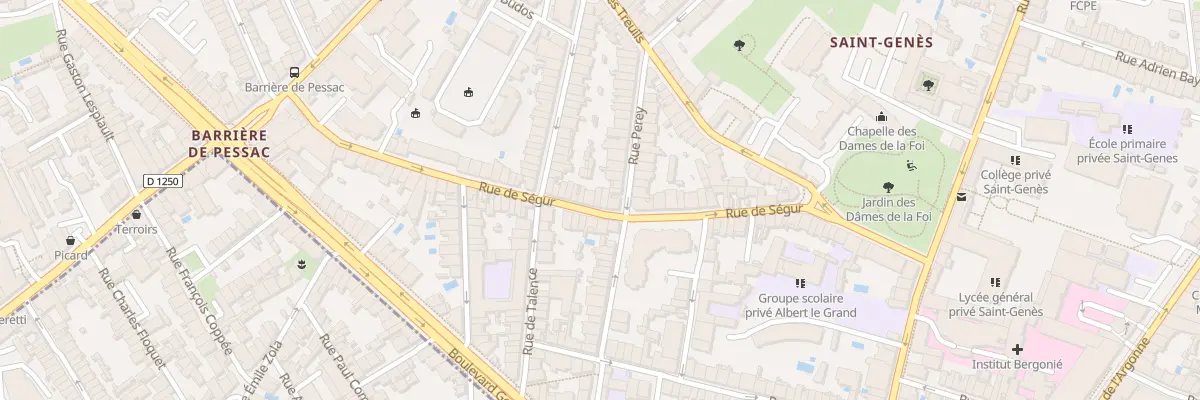 Plan du 62 Rue de Ségur à Bordeaux