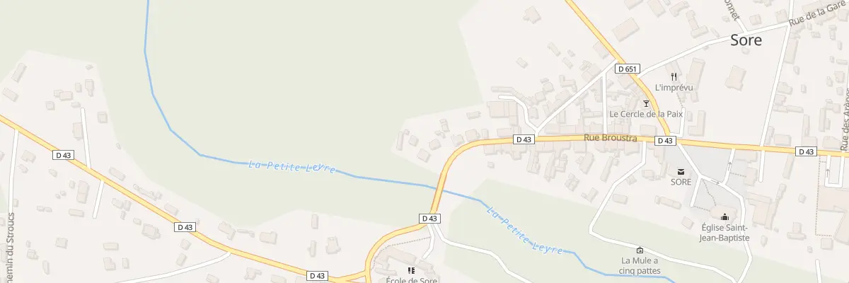 Plan du 37 Rue Broustra à Sore