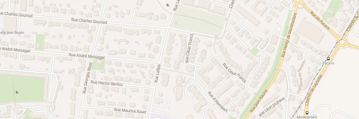 Plan du 13 Rue César Franck à Talence