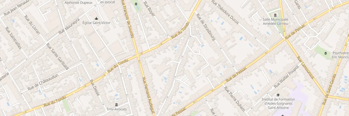 Plan du 23 Rue de Landiras à Bordeaux