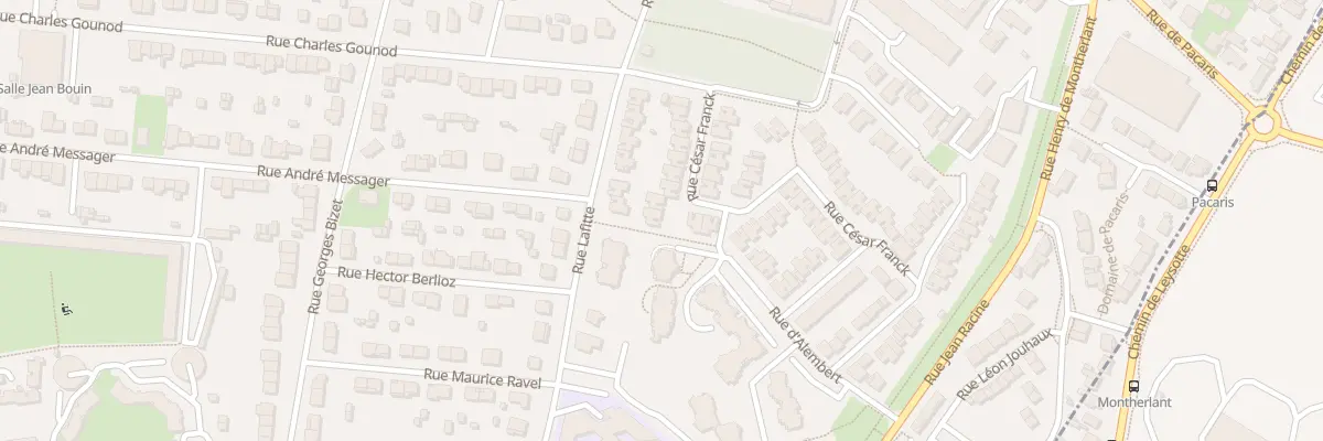 Plan du 17 Rue César Franck à Talence