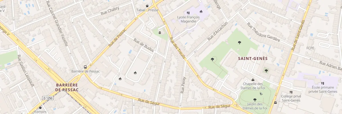 Plan du 10 Rue de Talence à Bordeaux