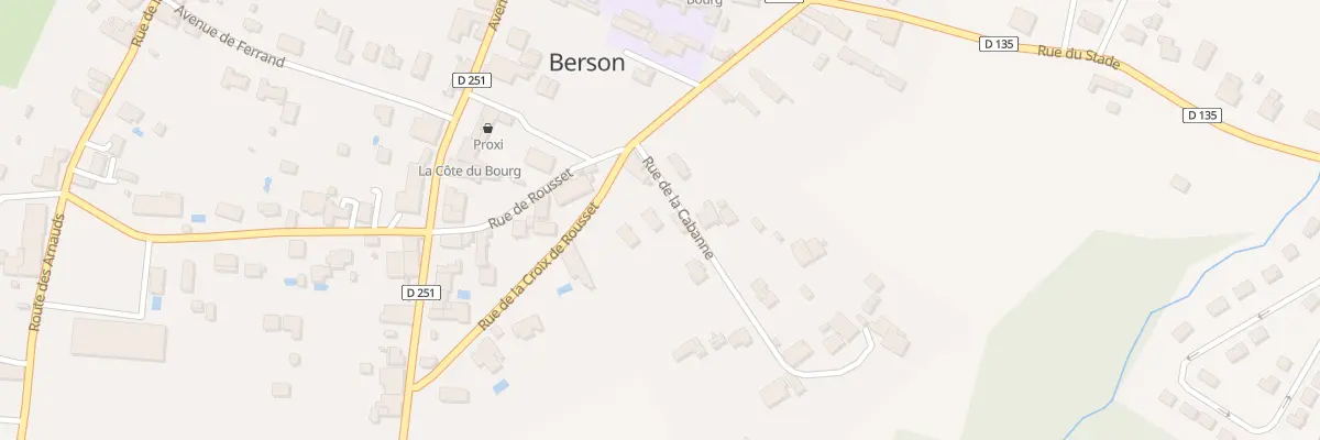 Plan de La Cabanne à Berson