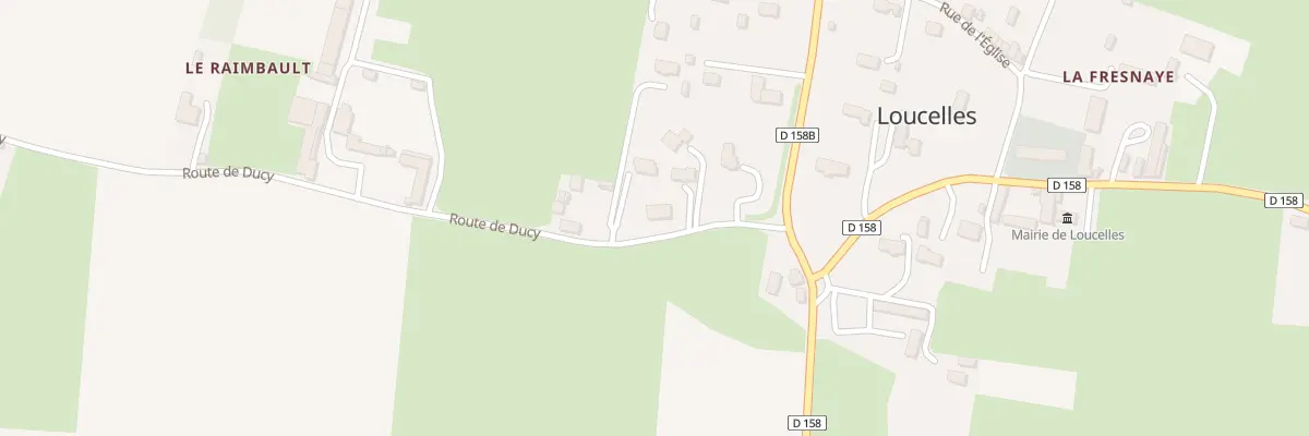 Plan du 2E Rte de Ducy à Loucelles