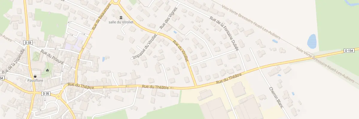 Plan du 25 Rue du Virollet à Nueil-les-Aubiers
