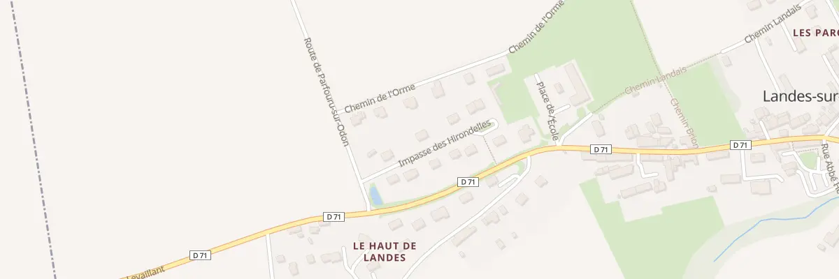 Plan du 91 Imp des Hirondelles à Landes-sur-Ajon