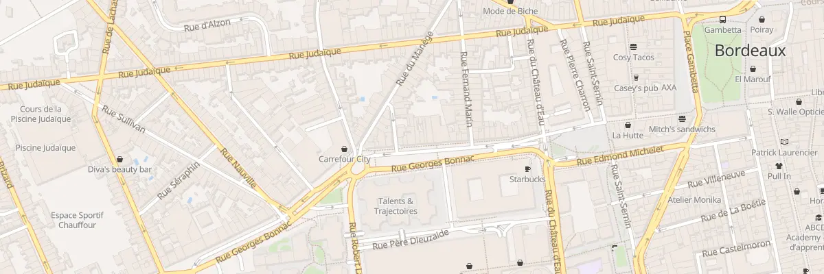 Plan du 89 Rue Georges Bonnac à Bordeaux