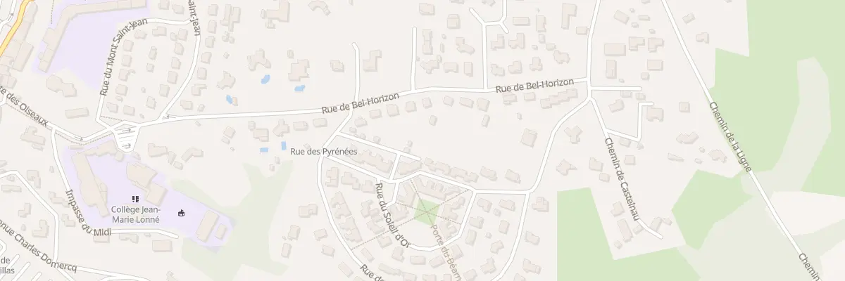 Plan du 326 Rue de Bel-horizon à Hagetmau