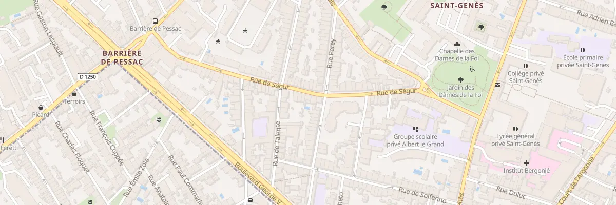 Plan du 59 Rue de Ségur à Bordeaux
