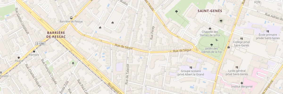 Plan du 60 Rue de Ségur à Bordeaux
