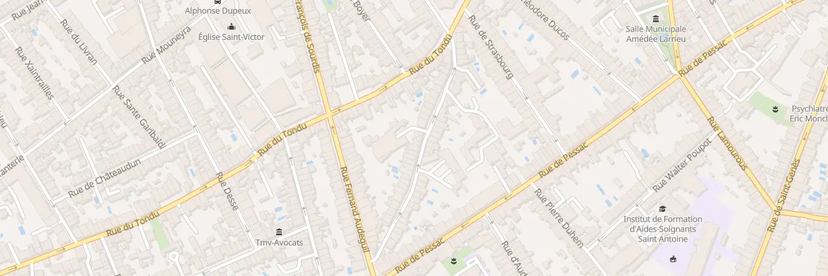 Plan du 25 Rue de Landiras à Bordeaux