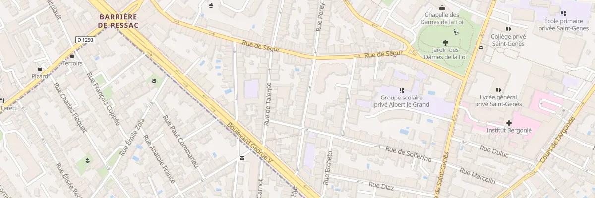 Plan du 47 Rue Perey à Bordeaux