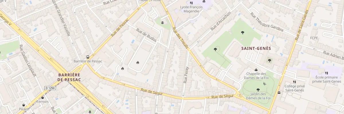 Plan du 18 Rue de Talence à Bordeaux