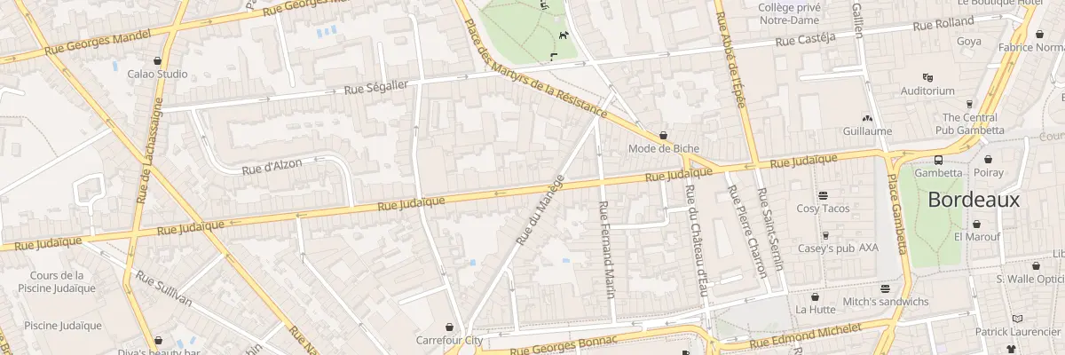 Plan du 79 Rue Judaïque à Bordeaux