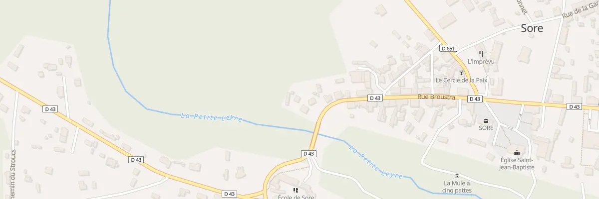 Plan du 35 Rue Broustra à Sore