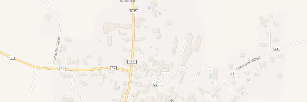 Plan du 7 Rue Petite Basse Rue à La Rochénard