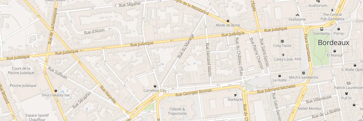 Plan du 30 Rue du Manège à Bordeaux