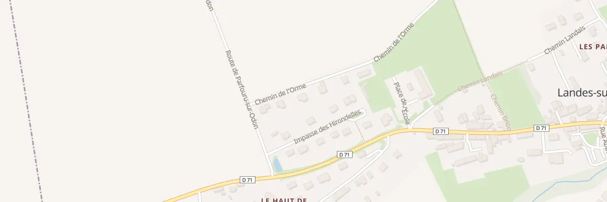 Plan du 5085 Chem de L’Orme à Landes-sur-Ajon