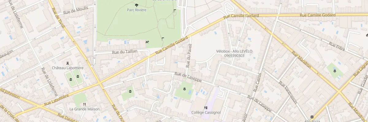 Plan du 4 Rue du Paveil à Bordeaux