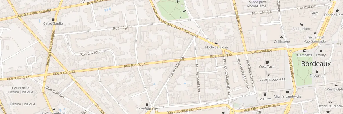 Plan du 81 Rue Judaïque à Bordeaux