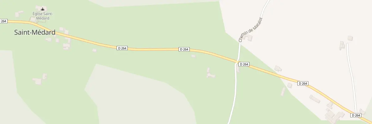 Plan du 810 Rte de Casteide Candau à Saint-Médard