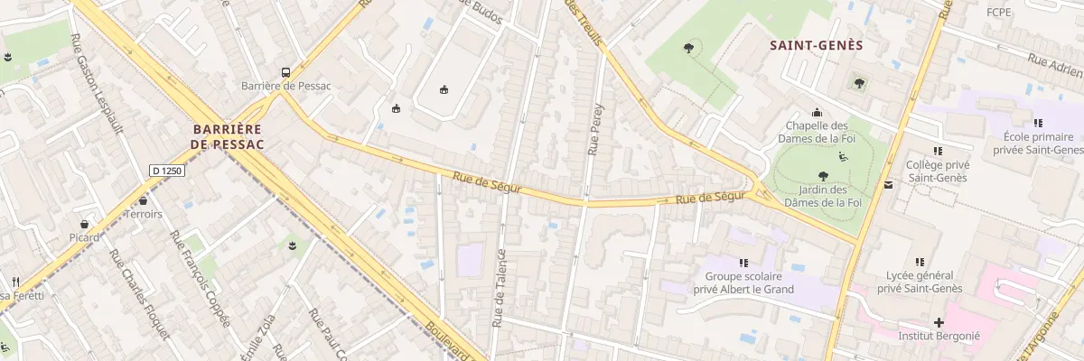 Plan du 56 Rue de Ségur à Bordeaux
